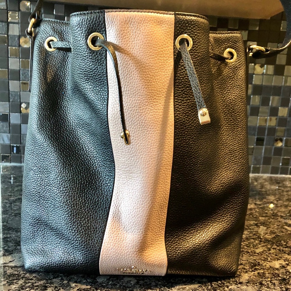 Kate Spade Black and Pink Bucket Bag